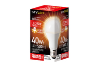 LED電球 E26口金 密閉器具対応 40W相当 電球色---HA4T26L1