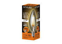 LED電球　E17口金　クリア電球キャンドルタイプ　40W相当　電球色
