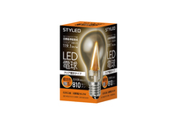 LED電球　E26口金　クリア電球タイプ60W相当　電球色（2017年度省エネ目標基準値達成モデル）