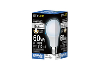 LED電球　E26口金　60W相当広配光　昼光色（2017年度省エネ目標基準値達成モデル）