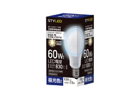 LED電球　E26口金　60W相当全方向　昼光色（2017年度省エネ目標基準値達成モデル）