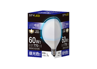 LED電球(ボールタイプ・G95)　E26口金　60W相当　昼光色