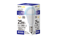 LED電球 E17口金 断熱材施工器具対応 25W相当 260lm 昼光色---RLA2T17D1