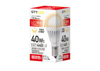 LED電球 E17口金 断熱材施工器具対応 40W相当 電球色（2017年度省エネ目標基準値達成モデル）