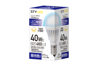 LED電球 E17口金 断熱材施工器具対応 40W相当 昼光色（2017年度省エネ目標基準値達成モデル）