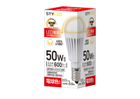 LED電球 E17口金 調光器対応 断熱材施工器具対応 50W相当 電球色