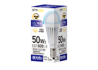 LED電球 E17口金 調光器対応 断熱材施工器具対応 50W相当 昼光色