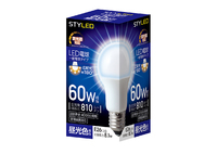 LED電球 E26口金 調光器対応 密閉器具対応 60W相当 昼光色