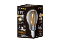 LED電球　E26口金　クリア電球タイプ40W相当 一般電球形　電球色