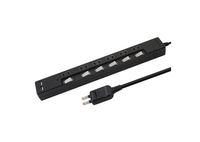 USB充電ポート付電源タップ コンセント6口＋USB2ポート（合計3.4A） 電源コード2m ブラック---STP6UA2B-2