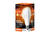 LED電球 E26口金 密閉器具対応 100W相当 電球色---HA15T26LS1