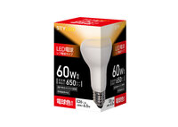 LED電球 E26口金 レフ電球タイプ 60W相当  密閉器具対応 650lm 電球色---HDR7E26L1